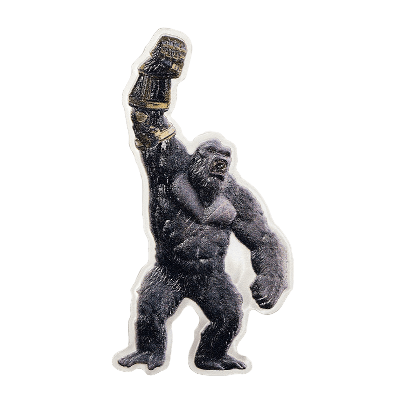 Image for 1 oz King Kong - The New Empire Shaped Silver from TD Precious Metals